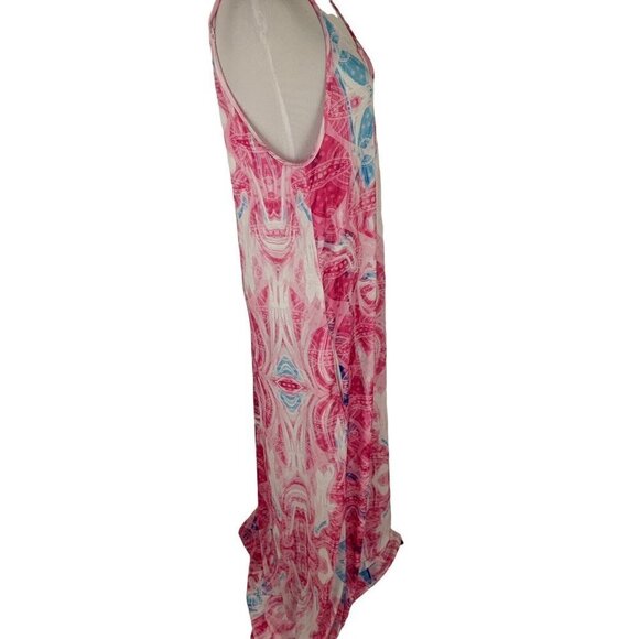 Beyond this Plane Women's S Small Maxi Dress Adjustable Straps Abstract Print - Picture 4 of 7